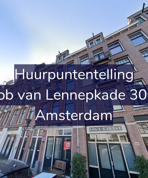Foto gevel Huurpuntentelling voor Jacob van Lennepkade 307-1, Amsterdam
