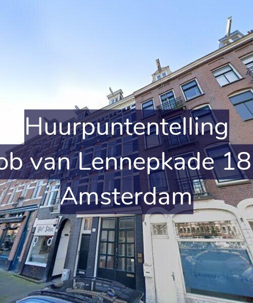 Foto gevel Huurpuntentelling voor Jacob van Lennepkade 187-2, Amsterdam