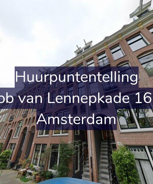 Foto gevel Huurpuntentelling voor Jacob van Lennepkade 165-2, Amsterdam