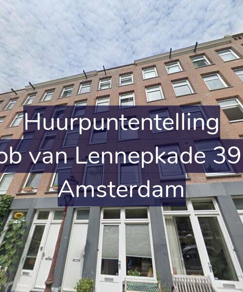 Foto gevel Huurpuntentelling voor Jacob van Lennepkade 390-1, Amsterdam