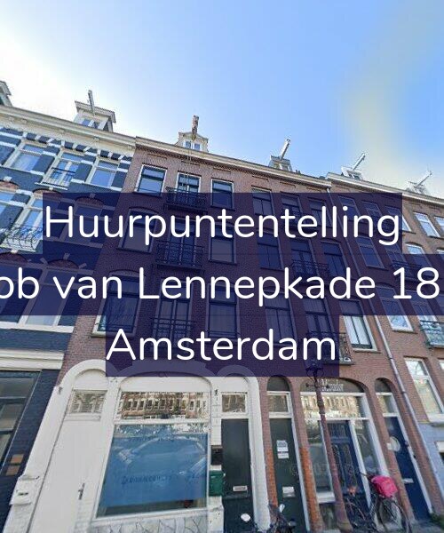 Foto gevel Huurpuntentelling voor Jacob van Lennepkade 189-2, Amsterdam