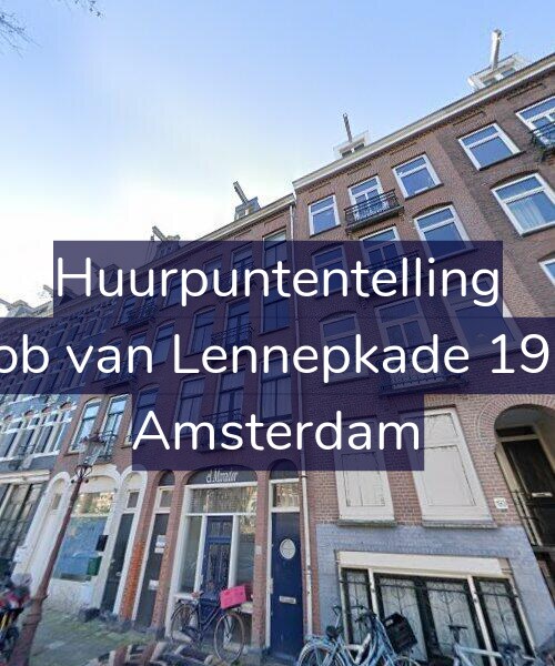Foto gevel Huurpuntentelling voor Jacob van Lennepkade 191-1, Amsterdam