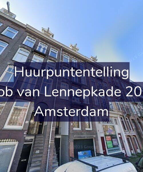 Foto gevel Huurpuntentelling voor Jacob van Lennepkade 203-1, Amsterdam