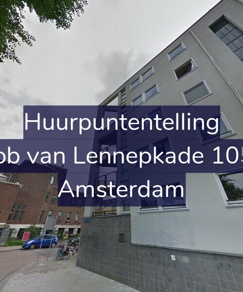 Foto gevel Huurpuntentelling voor Jacob van Lennepkade 105-D, Amsterdam
