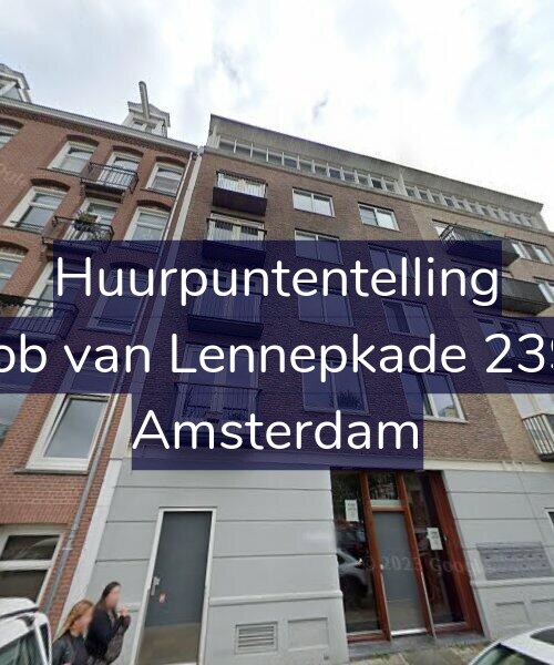 Foto gevel Huurpuntentelling voor Jacob van Lennepkade 239-B, Amsterdam