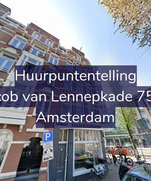 Foto gevel Huurpuntentelling voor Jacob van Lennepkade 75-1, Amsterdam