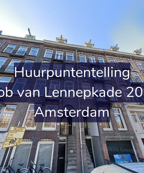 Foto gevel Huurpuntentelling voor Jacob van Lennepkade 201-2, Amsterdam