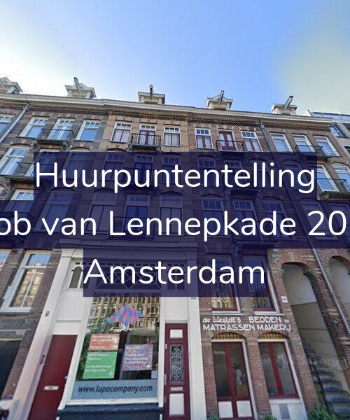 Foto gevel Huurpuntentelling voor Jacob van Lennepkade 205-2, Amsterdam