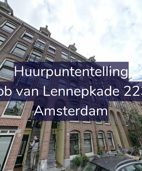 Foto gevel Huurpuntentelling voor Jacob van Lennepkade 223-A, Amsterdam
