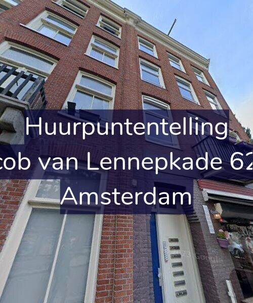 Foto gevel Huurpuntentelling voor Jacob van Lennepkade 62-F, Amsterdam