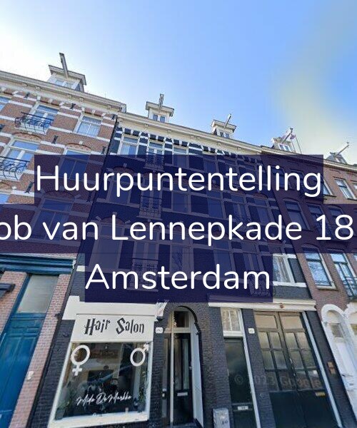 Foto gevel Huurpuntentelling voor Jacob van Lennepkade 185-1, Amsterdam