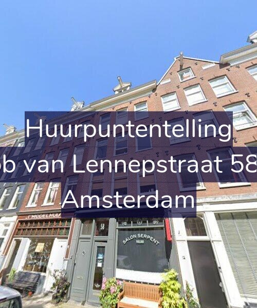 Foto gevel Huurpuntentelling voor Jacob van Lennepstraat 58-1V, Amsterdam