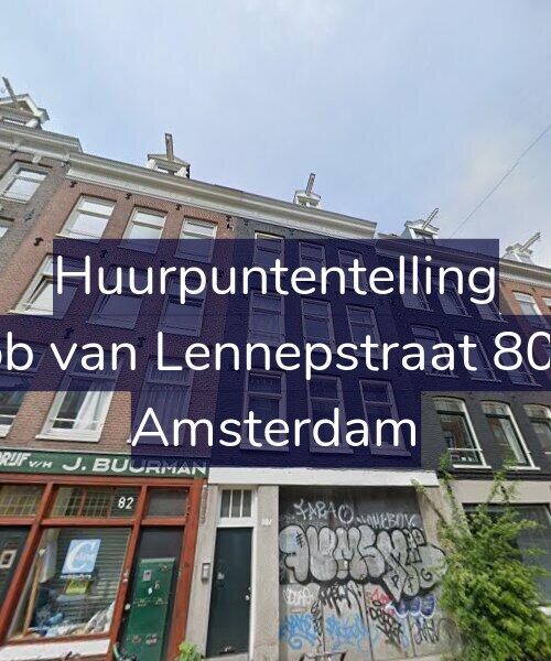Foto gevel Huurpuntentelling voor Jacob van Lennepstraat 80-1V, Amsterdam