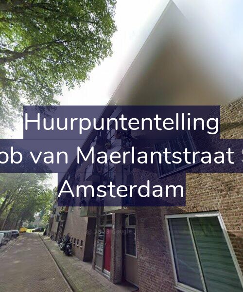 Foto gevel Huurpuntentelling voor Jacob van Maerlantstraat 9-1, Amsterdam
