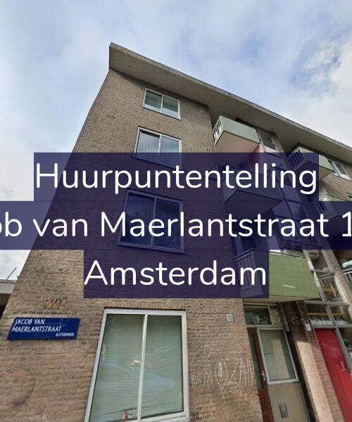 Foto gevel Huurpuntentelling voor Jacob van Maerlantstraat 13-1, Amsterdam