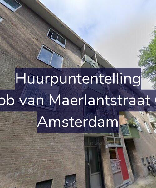 Foto gevel Huurpuntentelling voor Jacob van Maerlantstraat 6-1, Amsterdam