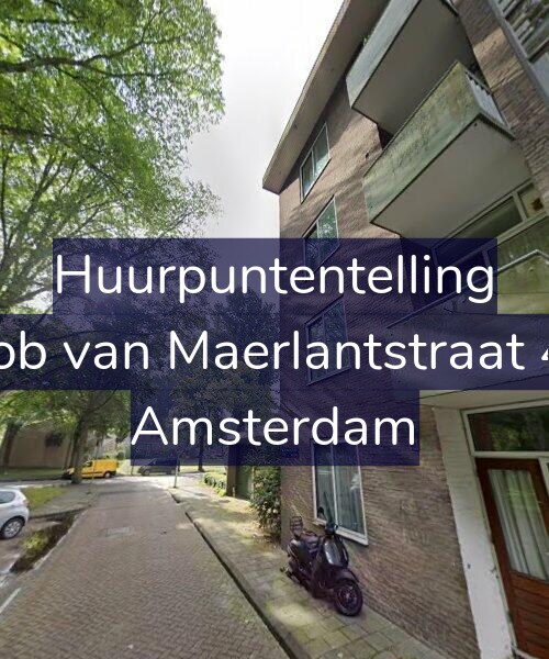 Foto gevel Huurpuntentelling voor Jacob van Maerlantstraat 4-H, Amsterdam