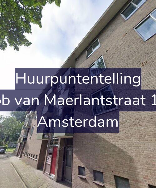 Foto gevel Huurpuntentelling voor Jacob van Maerlantstraat 16-1, Amsterdam