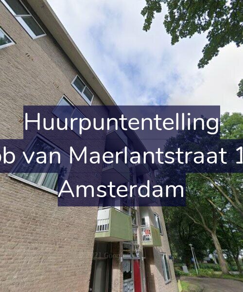 Foto gevel Huurpuntentelling voor Jacob van Maerlantstraat 17-2, Amsterdam