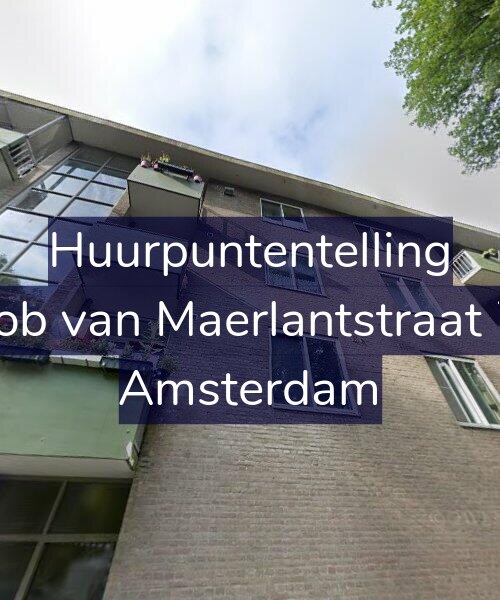 Foto gevel Huurpuntentelling voor Jacob van Maerlantstraat 7-3, Amsterdam