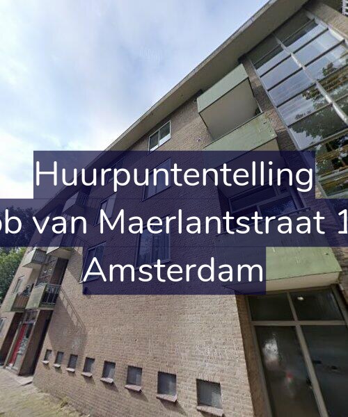 Foto gevel Huurpuntentelling voor Jacob van Maerlantstraat 15-1, Amsterdam
