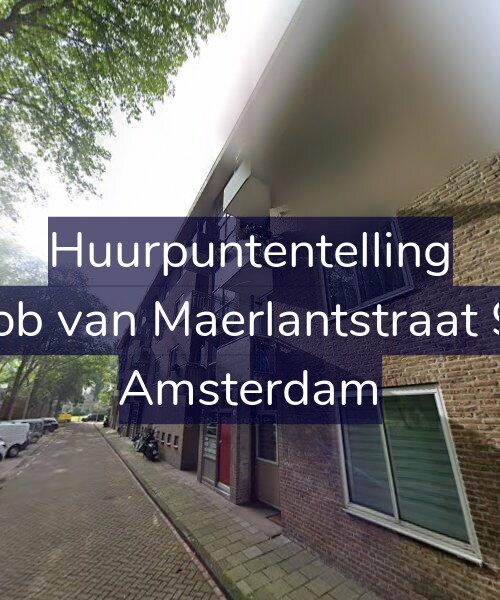 Foto gevel Huurpuntentelling voor Jacob van Maerlantstraat 9-H, Amsterdam