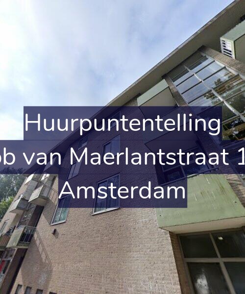 Foto gevel Huurpuntentelling voor Jacob van Maerlantstraat 15-2, Amsterdam