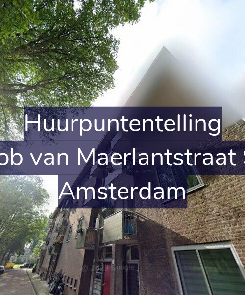 Foto gevel Huurpuntentelling voor Jacob van Maerlantstraat 9-3, Amsterdam