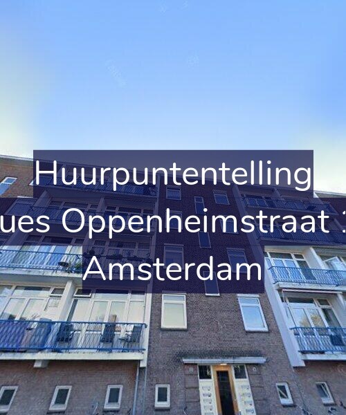 Foto gevel Huurpuntentelling voor Jacques Oppenheimstraat 12-2, Amsterdam