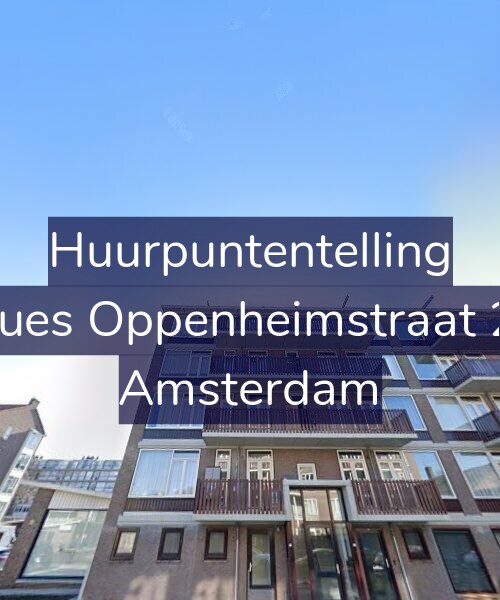 Foto gevel Huurpuntentelling voor Jacques Oppenheimstraat 28-2, Amsterdam