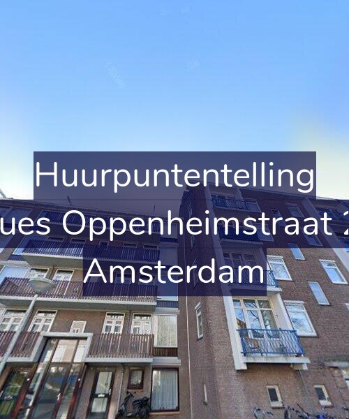 Foto gevel Huurpuntentelling voor Jacques Oppenheimstraat 22-2, Amsterdam