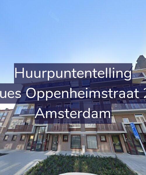 Foto gevel Huurpuntentelling voor Jacques Oppenheimstraat 26-1, Amsterdam