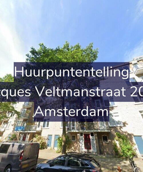 Foto gevel Huurpuntentelling voor Jacques Veltmanstraat 20-1, Amsterdam