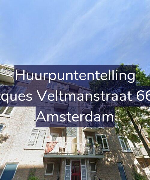 Foto gevel Huurpuntentelling voor Jacques Veltmanstraat 66-3, Amsterdam