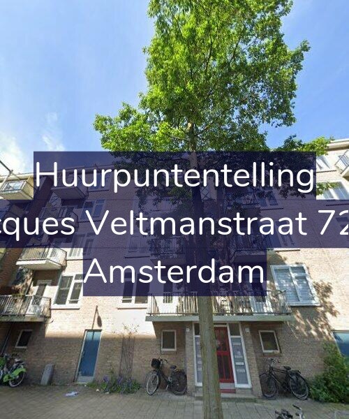 Foto gevel Huurpuntentelling voor Jacques Veltmanstraat 72-1, Amsterdam