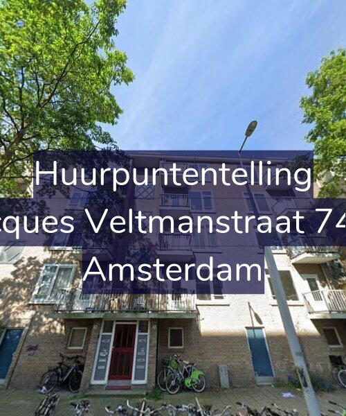 Foto gevel Huurpuntentelling voor Jacques Veltmanstraat 74-1, Amsterdam