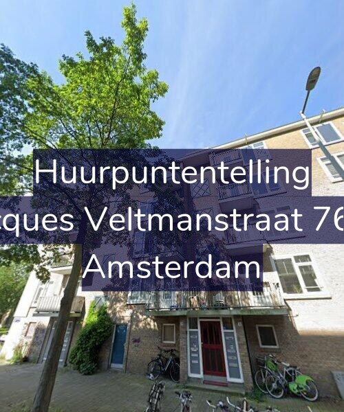 Foto gevel Huurpuntentelling voor Jacques Veltmanstraat 76-1, Amsterdam