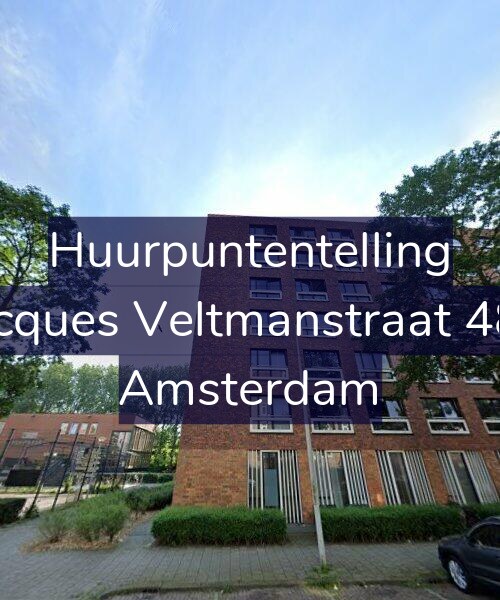 Foto gevel Huurpuntentelling voor Jacques Veltmanstraat 485, Amsterdam