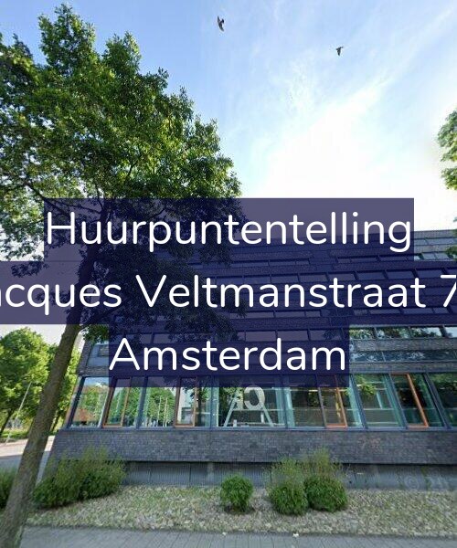 Foto gevel Huurpuntentelling voor Jacques Veltmanstraat 75, Amsterdam