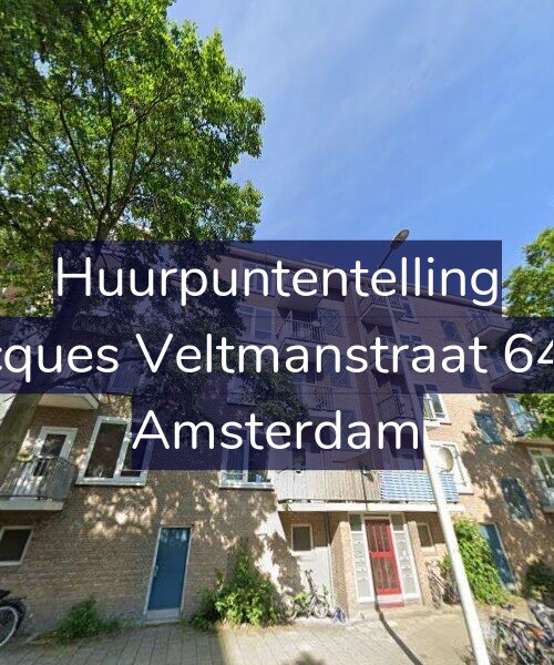 Foto gevel Huurpuntentelling voor Jacques Veltmanstraat 64-1, Amsterdam