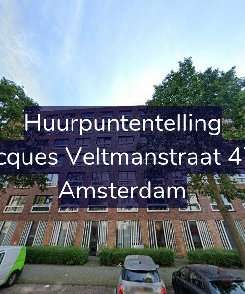 Foto gevel Huurpuntentelling voor Jacques Veltmanstraat 475, Amsterdam