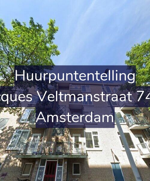 Foto gevel Huurpuntentelling voor Jacques Veltmanstraat 74-3, Amsterdam