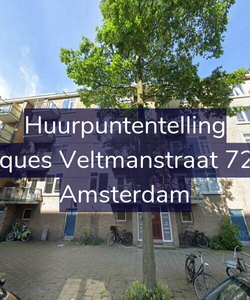 Foto gevel Huurpuntentelling voor Jacques Veltmanstraat 72-H, Amsterdam