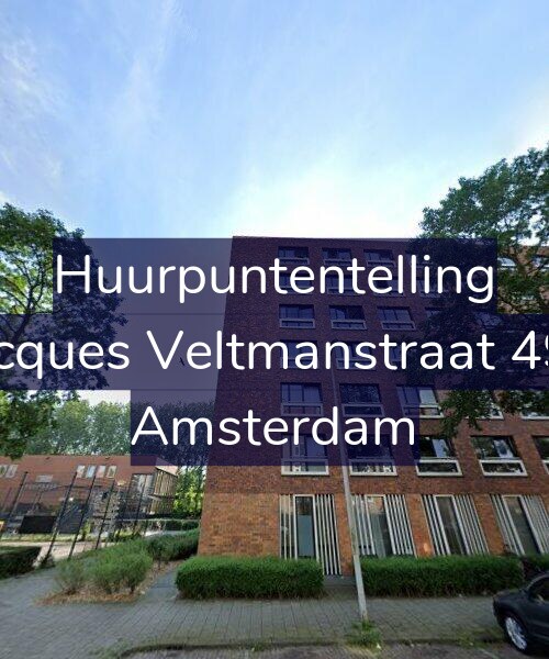 Foto gevel Huurpuntentelling voor Jacques Veltmanstraat 495, Amsterdam
