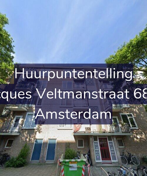 Foto gevel Huurpuntentelling voor Jacques Veltmanstraat 68-1, Amsterdam
