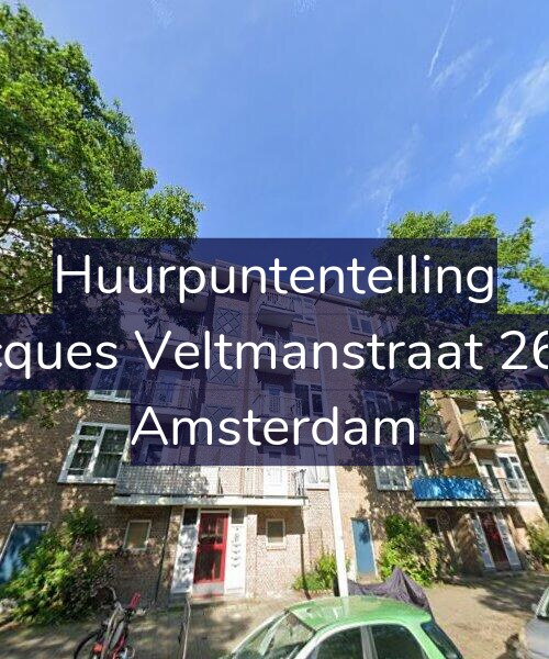 Foto gevel Huurpuntentelling voor Jacques Veltmanstraat 26-1, Amsterdam