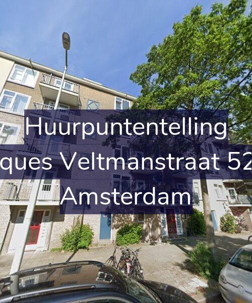 Foto gevel Huurpuntentelling voor Jacques Veltmanstraat 52-H, Amsterdam