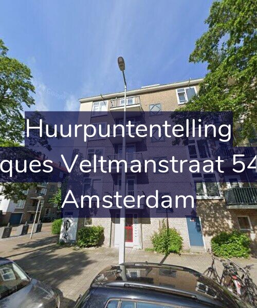 Foto gevel Huurpuntentelling voor Jacques Veltmanstraat 54-H, Amsterdam
