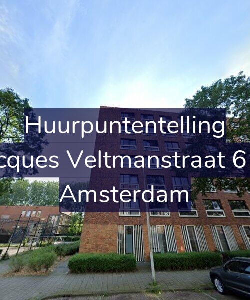 Foto gevel Huurpuntentelling voor Jacques Veltmanstraat 655, Amsterdam