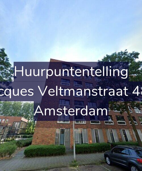 Foto gevel Huurpuntentelling voor Jacques Veltmanstraat 483, Amsterdam